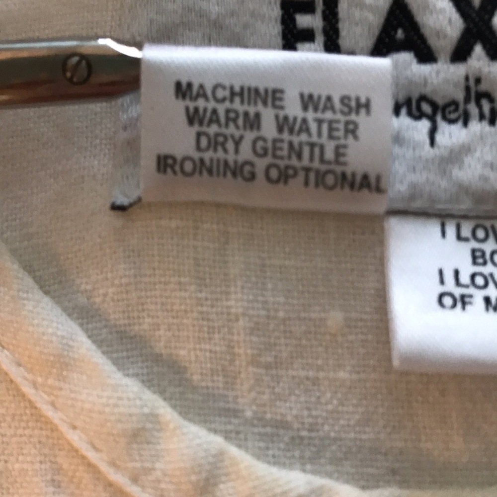 Flax by Jeanne Engelhart Linen Blue Jumper Dress w/ White Shirt 22 to 24 - Picture 9 of 16